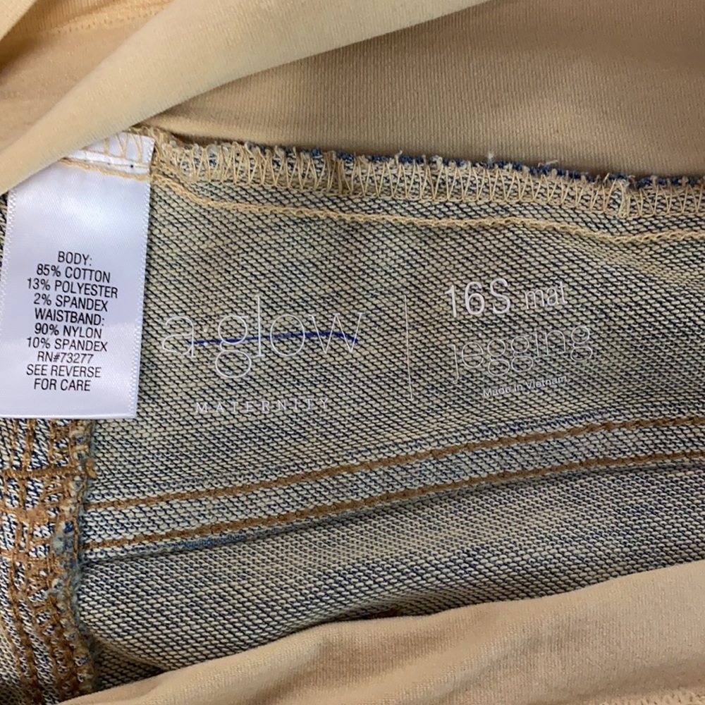 A:glow Maternity Jeggings Medium wash - Picture 3 of 4